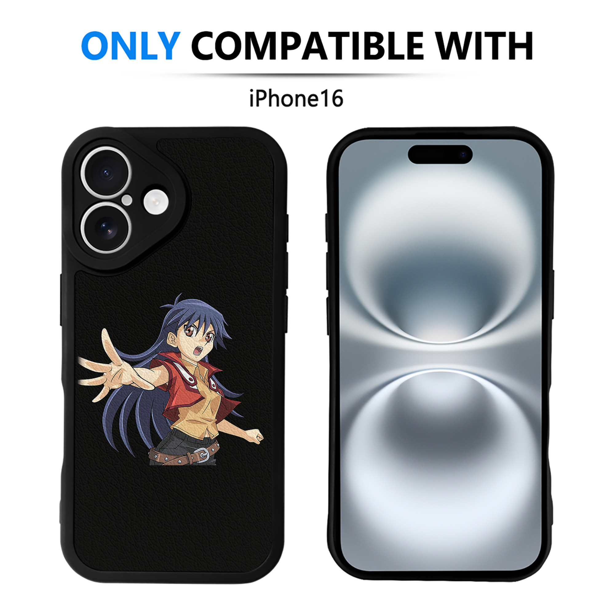 遊☆戯☆王 Yu-Gi-Oh! 【iPhone 16シリーズ対応】シリコンスマホケース（レザー調） 材質：シリコン